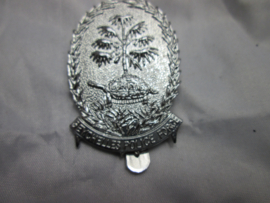 Sechelles Police Force cap badge. Politie pet embleem, apart met afbeelding schildpad