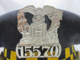 US Police cap, Amerikaanse politie pet Chicago City Police, origineel stuk niet gemakkelijk te krijgen heden ten dage.