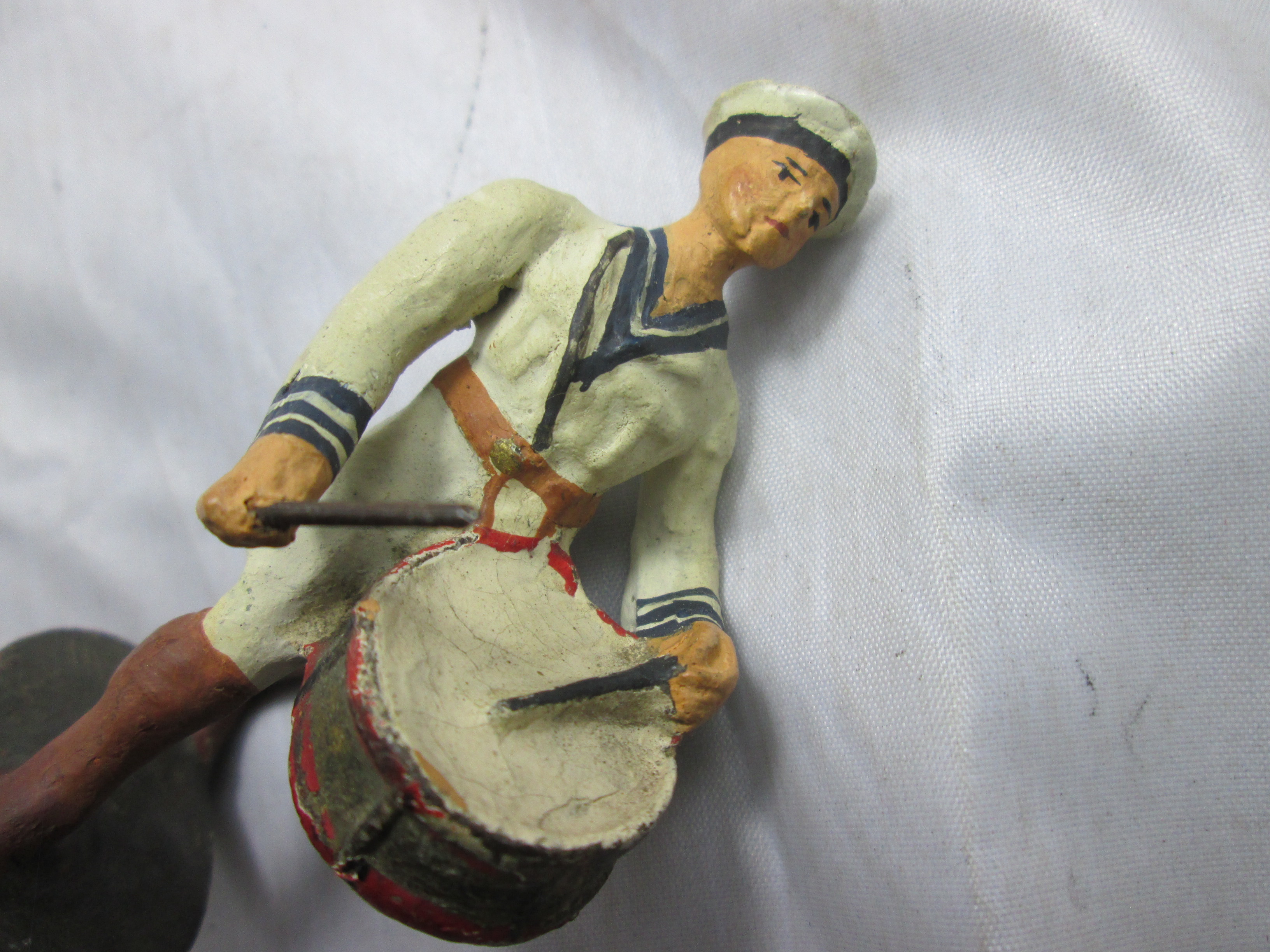 German Navy toy soldier. Duits speelgoed soldaatje Kriegsmarine trommelaar.