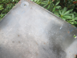 German enamel Police sign. Duits emaille bord POLIZEIPOSTEN gebold, jaren 50/60.