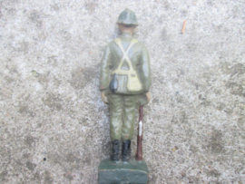 DURSO Belgium soldier on guard. Belgische wachtpost goede staat. groen uniform