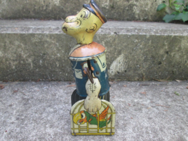 MARX TOYS made in the USA POPEYE with suitcase blikken speelgoed Popeye bewegend werkend jaren 30 opwindbaar bespeelde doch nette staat.