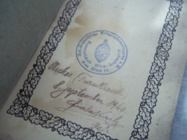 Duits Front Liederbuch met Widmung, van de bond van oudstrijders 1940- Stahlhelmbund.