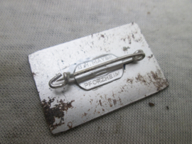 German tinnie, rally badge, Duitse tinnie Deutsche Wehrmacht Ski- Meisterschaften 1938. Neustadt- Feldberg Schwarzwald.  sport tinnie. maker B.H. Mayer Pforzheim