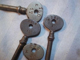 Keys from camp Beverlo Belgium, Sleutels van het Kamp te Beverlo in Belgie.
