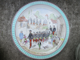 Frans wandbord karikatuur