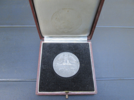 German medal coin plaque Reichsnahrstand. Duitse penning in doos Blut und Boden Landesbauernschaft Westfalen. 3,8 cm. Reichsnahrstand Boerenbond.