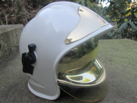 Dutch fire department helmet. Gallet model. Nederlandse brandweerhelm Dräger, Gallet.