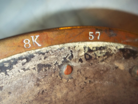 M1889 German Cuirassier helmet, Duitse kurassiershelm en mooi gemarkeerd, reservist. 8e Kurassier regiment.