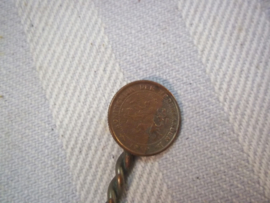 Patriotic spoon with coins, Lepel gemaakt tijdens de bezetting van munten, Koninkrijk der Nederlanden