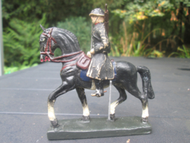 DURSO Belgium police, Belgische Rijkswacht te paard met helm en sabel.