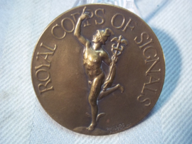 British sporting plaque Royal Corps of Signals. Engelse sport penning.
