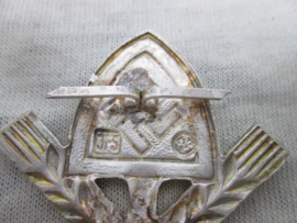 German cap officers badge of the labour party. Duits petembleem, officier met zeldzame maker voor dit soort emblemen.