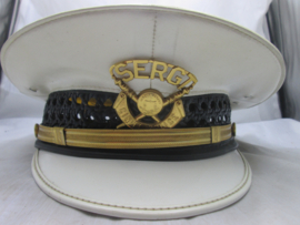 US police cap OHIO very rare. Amerikaanse politie pet witte uitvoering, origineel stuk. moeilijk te vinden in Amerika.