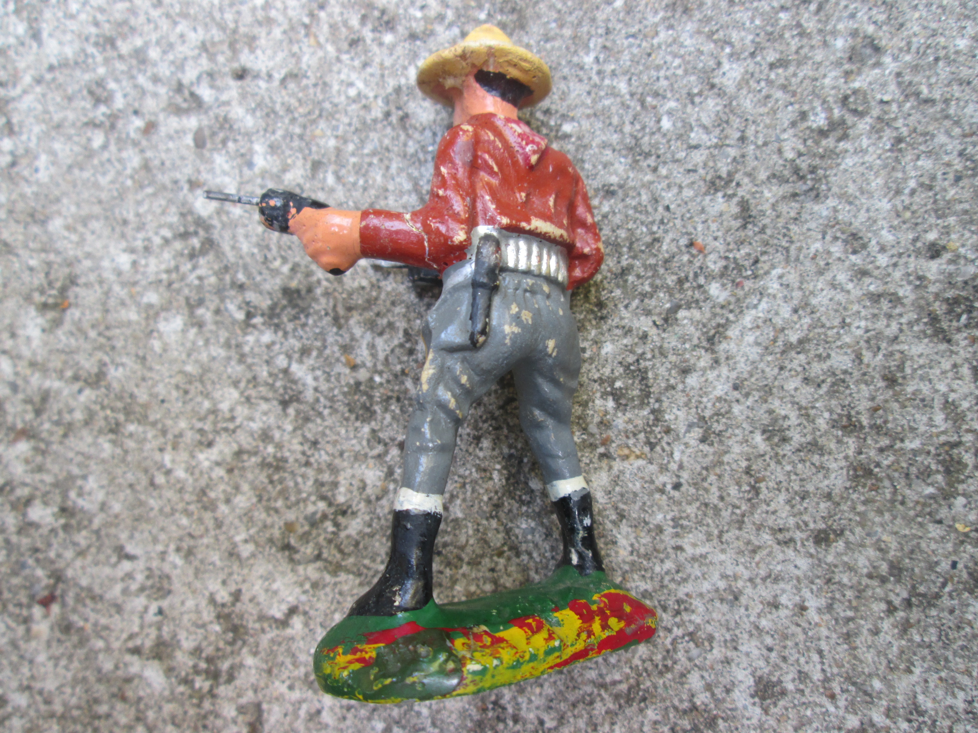DURSO cowboy with 2 revolvers, cowboy met 2 wapens