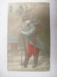 Postcard send to a Belgium  refugee camp in Holland. Kaart gestuurd naar een belgisch vluchtelingenkamp in Nederland