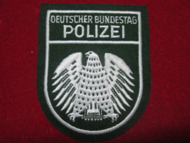 Police sleeve badge. Mouwembleem Duitse politie Deutscher Bundestag POLIZEI.