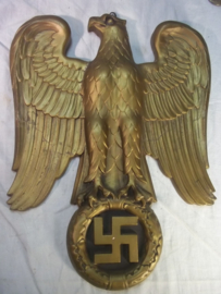 German wall eagle. Duitse muuradelaar 100% origineel goudkleurig Partij Wehrmacht of Kriegsmarine