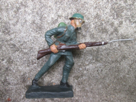 DURSO Dutch soldier with gasmask, Nederlandse soldaat met gasmasker, zeldzaam stuk.
