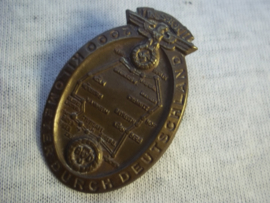 German tinnie Rally badge Duitse tinnie NSKK 2000 kilometer durch Deutschland.