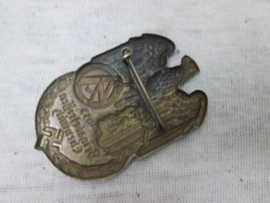 German tinnie, rally badge, Duitse tinnie SA- Brigadetreffen Chemnitz 1933. SA- Abteilung.