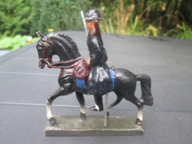 DURSO Belgium police on horse. Belgische Rijkswacht te paard in zeer nette staat met helm.