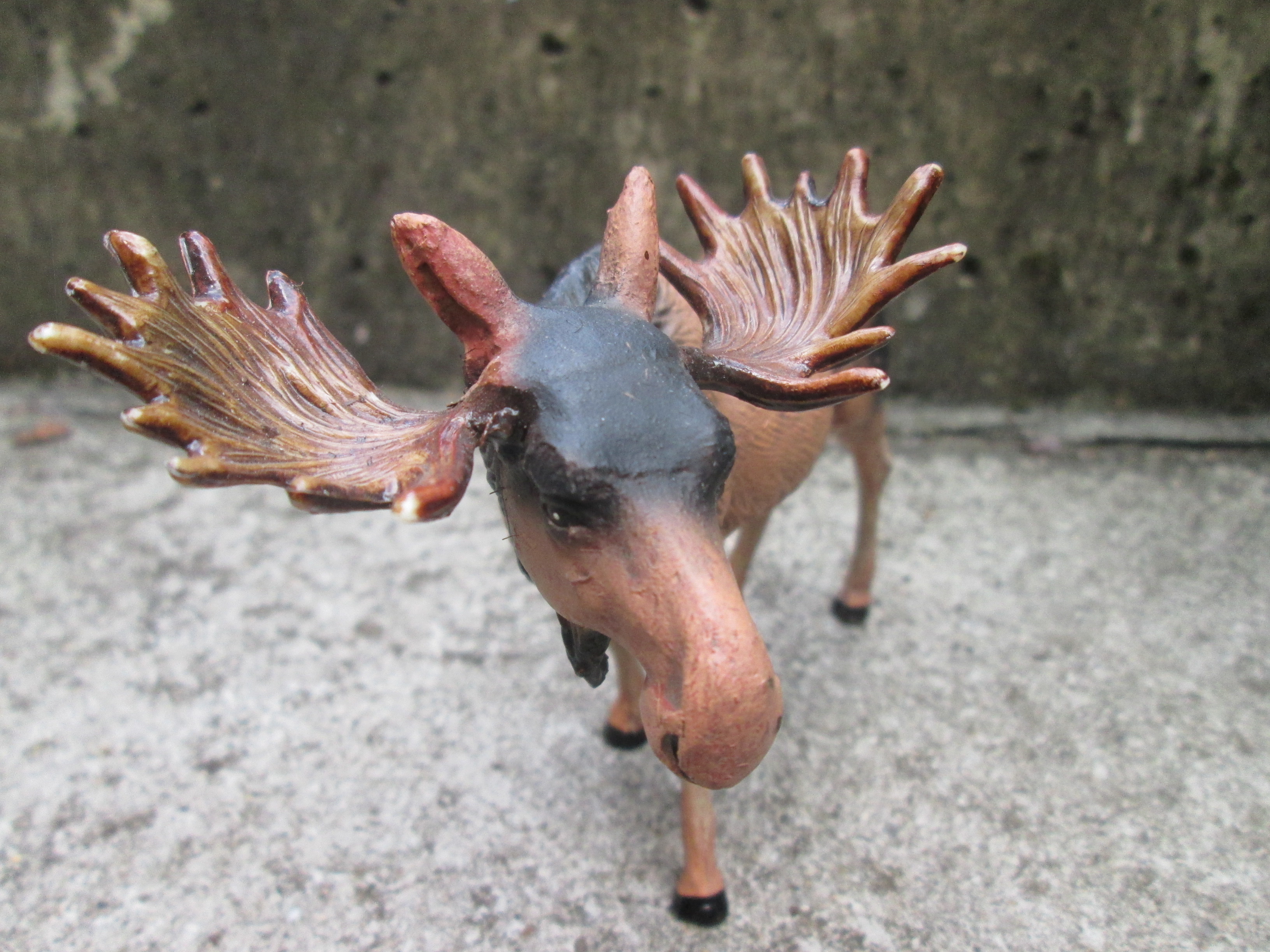 ELASTOLIN Swedish Elk.  Elastolin Zweedse eland zeer bijzonder en zeldzaam.