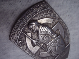 German tinnie, rally badge, Duitse tinnie Gautag 1936 Hildesheim Süd Hannover- Braunschweig 12/14 juni