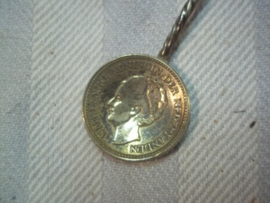Dutch patriotic spoon Queen Wilhelmina in occupied Hollans. Nederlandse lepel Koningin Wilhelmina Nederland zal zegevieren