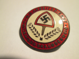 German member badge of the Labour party N.S.A.D. Duits lidmaatschaps speld van de N.S. Arbeitsdienst , Abteilung 4/305 Braunschweig.
