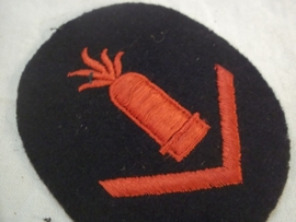 German kriegsmarine badge artillery gunner. Duits mouwembleem artillerist