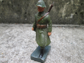 DURSO Dutch soldier, Nederlandse soldaat in lange jas zeer bijzonder model in een nette staat.