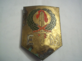Netherlands- Indies metal sleeve badge Nederlands mouwschildje 7 december divisie expeditionaire macht