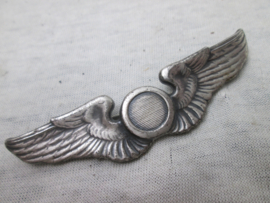 US wing STERLING silver, Observer. US piloten wing  WO2 met speld en sterling.