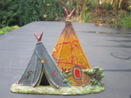 LINEOL kleurrijke indianen tenten wigwams perfekte staat.