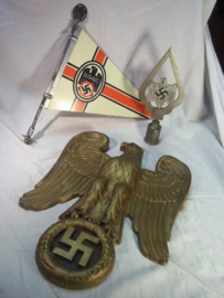 German wall eagle. Duitse muuradelaar 100% origineel goudkleurig Partij Wehrmacht of Kriegsmarine