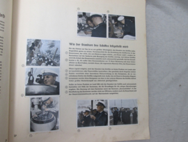 Duits sigaretten plaatjes album over de REICHSMARINE, geheel compleet, met veel Marine informatie.