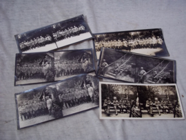 6 stereofoto's van Duitse Krijgsgevangenen met Franse soldaten uit Wereldoorlog 1. zeer nette en goede kwaliteit.