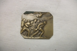 Austrian badge. Oostenrijkse penning met soldaten en adelaar, onbekend waarom hij is uitgegeven
