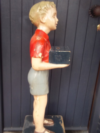 Charity box Please help the Blind. Zeer zeldzame collecte pop voor het blinden instituut