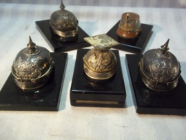 Silverplated miniature German Tsjapka. Miniatuur Tsjapka Pruisen verzilverd, zeer bijzonder.