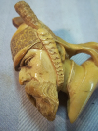 French pipe. Franse pijp, met hoofd van een Franse kurassier. perfecte staat zeer apart