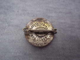 German membership badge civil defence. Speldje lidmaatschap RLB Reichs Luftschutz 1e model zilver.