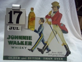 JOHNNIE WALKER kalender reclame.