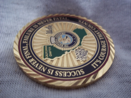 US Police coin. Amerikaanse politie penning. FBINAA President 2018-20919 Johnnie Adams FBI National Academy California.