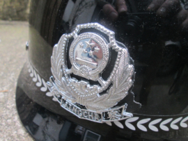 Helmet of the Chinese police. Helm van de Chinese politie. 2 talig. oproerpolitie. zeldzaam stuk moeilijk te vinden.