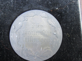 German medal coin plaque Reichsnahrstand. Duitse penning in doos Blut und Boden Landesbauernschaft Westfalen. 3,8 cm. Reichsnahrstand Boerenbond.
