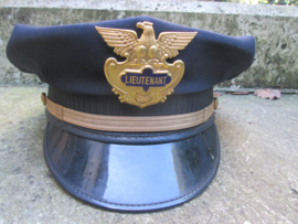 American police officers cap. Amerikaanse politie pet officier luitenant, typisch 8- kantig model.