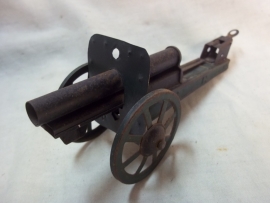 Tin Canon, marked, Blikken speelgoed kanon made in germany.