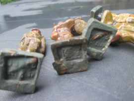 DURSO 5 Belgium soldiers WW2. 5 Belgische soldaten bespeeld, WO2